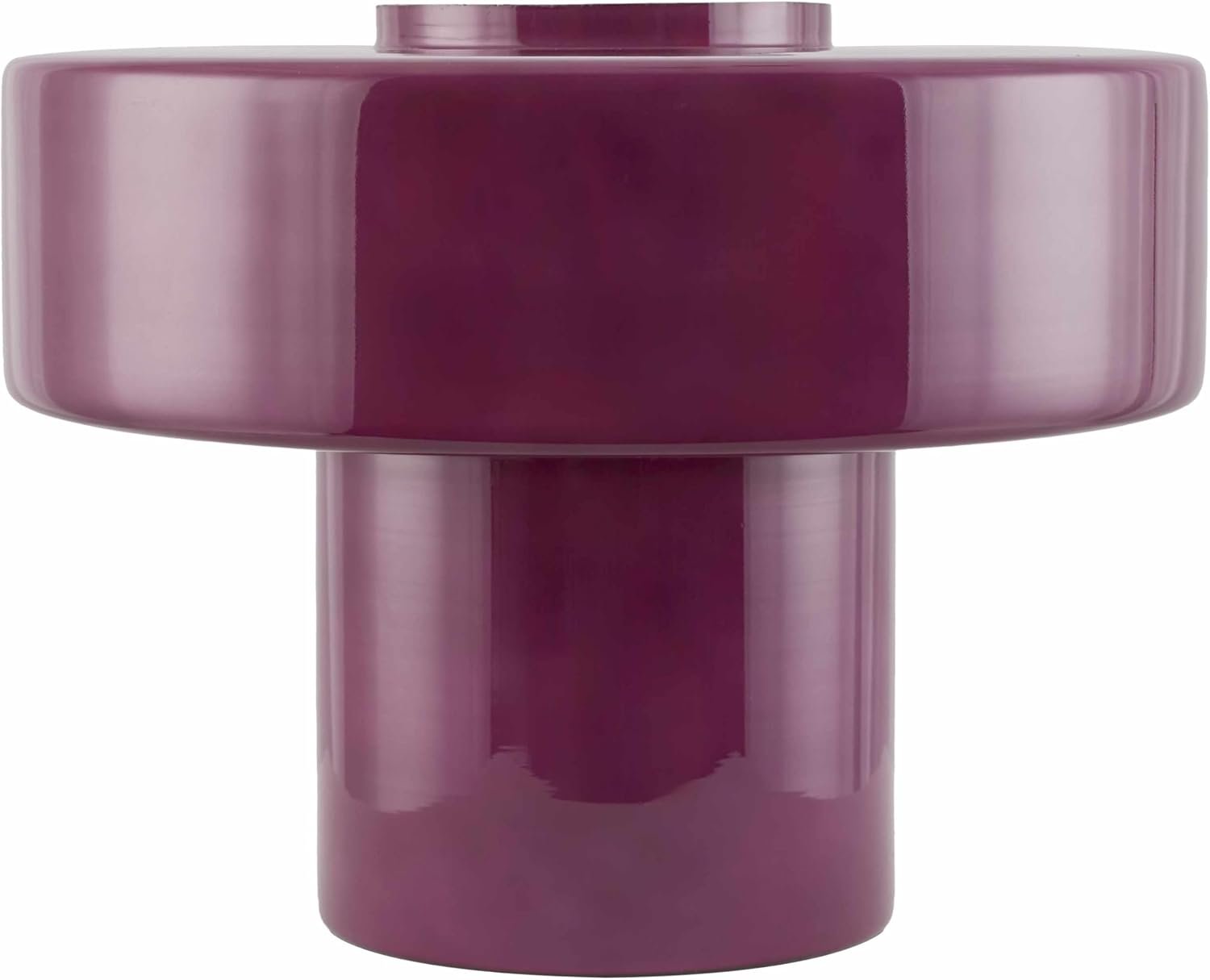 Lauenhagen Glass Table Lamp, Modern Contemporary in Purple & Burgundy
